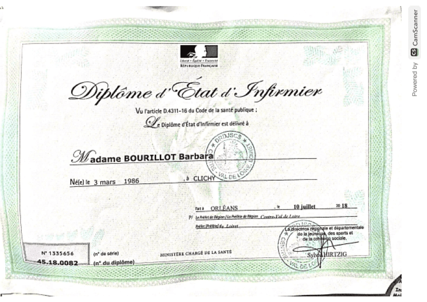Infirmière libérale diplômée d’État, Barbara Bourillot, 